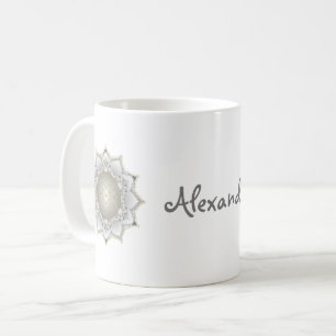 Blume des Lebens - Blüten Mandala 1 Kaffeetasse