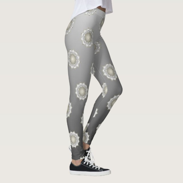 Blume des Lebens - Blüten Mandala 1 Leggings (Rechts)
