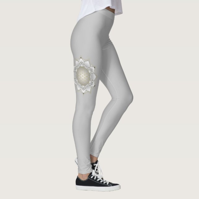 Blume des Lebens - Blüten Mandala 1 Leggings (Rechts)