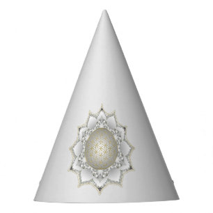 Blume des Lebens - Blüten Mandala 1 Partyhütchen
