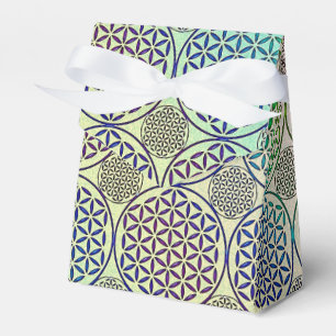 Blume des Lebens - Briefmarke Grunge Muster 2 Geschenkschachtel
