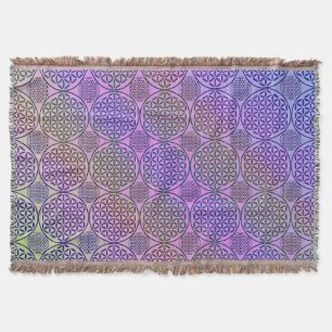 Blume des Lebens - Briefmarke Grunge Muster 3 Decke