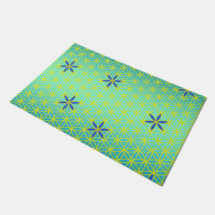 Blume des Lebens - Briefmarke - nahtloses Muster - Fußmatte