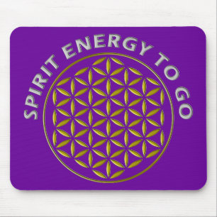 BLUME DES LEBENS - Briefmarke - SPIRITUELLE ENERGI Mousepad