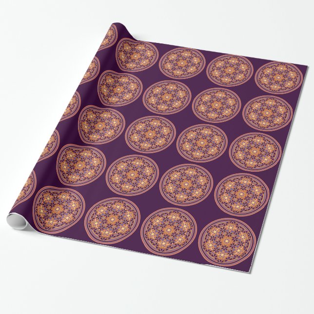 Blume des Lebens - Button II Geschenkpapier (Ungerollt)