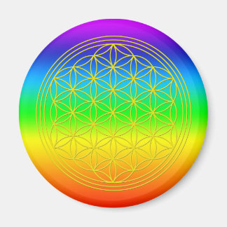 Blume des Lebens chakra 2 Magnet