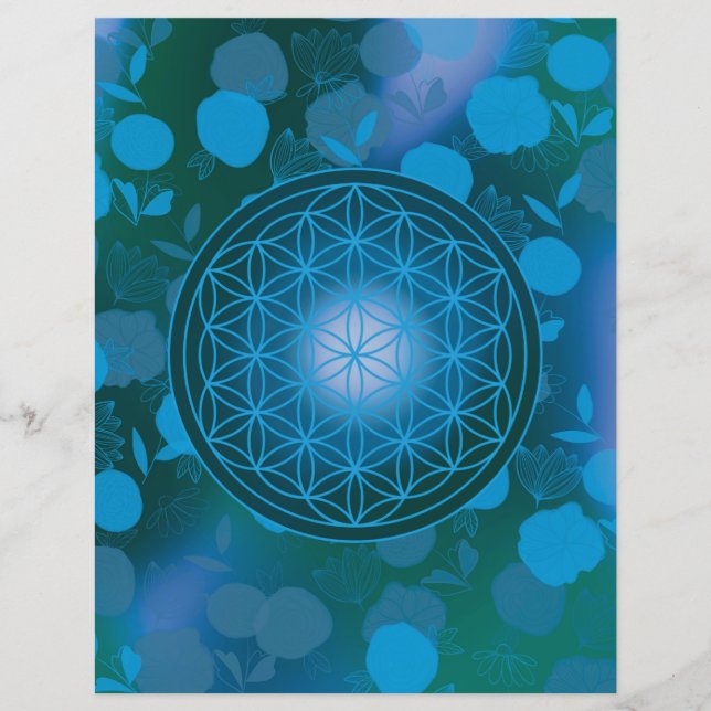 Blume des Lebens, Chakra, Zen, (Vorderseite)