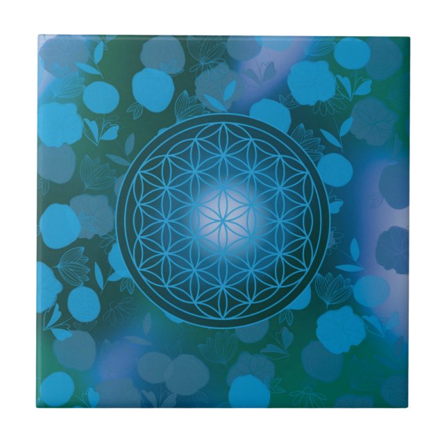Blume des Lebens, Chakra, Zen, Fliese (Vorderseite)