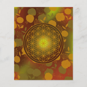 Blume des Lebens, Chakra, Zen, Flyer