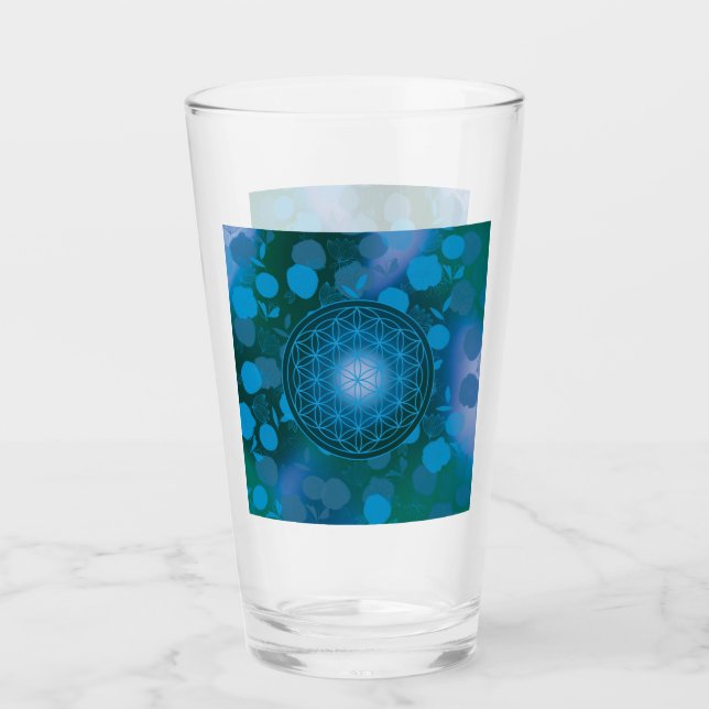 Blume des Lebens, Chakra, Zen, Glas (Vorderseite)