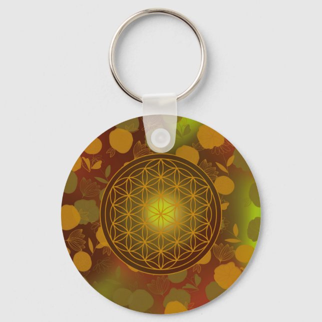 Blume des Lebens, Chakra, Zen, Schlüsselanhänger (Vorderseite)