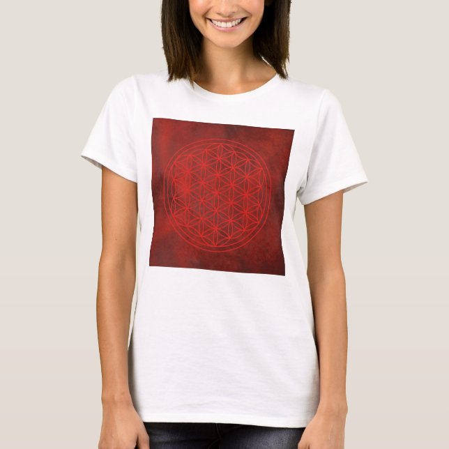 Blume des Lebens, Chakra, Zen, T-Shirt (Vorderseite)