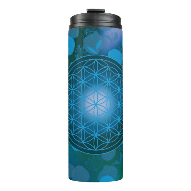 Blume des Lebens, Chakra, Zen, Thermosbecher (Vorderseite)