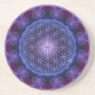 BLUME des Lebens/des Lebens des Lebens Mandala II Getränkeuntersetzer