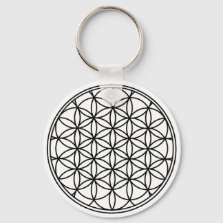 Blume des Lebens Einfache Heilige Geometrie Schlüsselanhänger