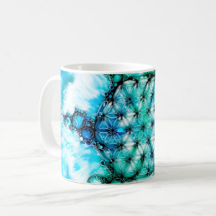 Blume des Lebens - farbenfroh 3 Kaffeetasse