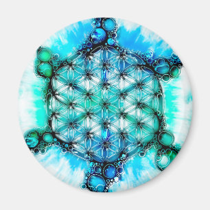 Blume des Lebens - farbenfroh 3 Magnet