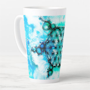 Blume des Lebens - farbenfroh 3 Milchtasse