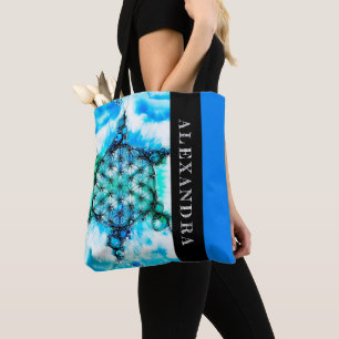 Blume des Lebens - farbenfroh 3 Tasche