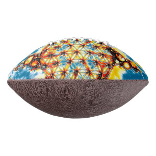 Blume des Lebens - farbenfroh 5 Football
