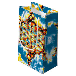 Blume des Lebens - farbenfroh 5 Kleine Geschenktüte