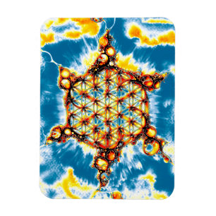 Blume des Lebens - farbenfroh 5 Magnet