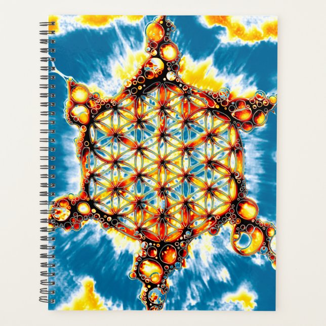 Blume des Lebens - farbenfroh 5 Planer (Vorderseite)