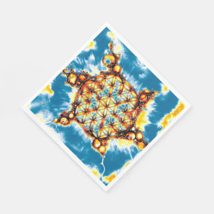 Blume des Lebens - farbenfroh 5 Serviette