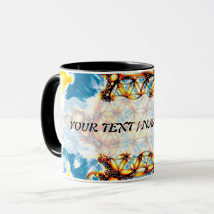 Blume des Lebens - farbenfroh 5 Tasse