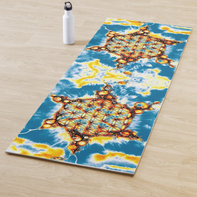 Blume des Lebens - farbenfroh 5 Yogamatte (Beispiel)