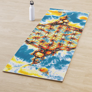 Blume des Lebens - farbenfroh 5 Yogamatte