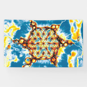 Blume des Lebens - Farbige Wege 5 Banner