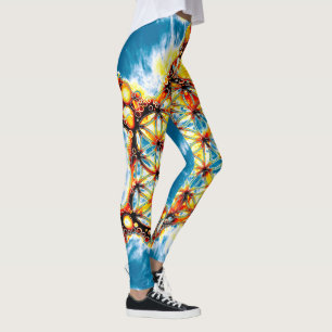 Blume des Lebens - Farbige Wege 5 Leggings