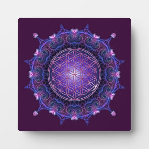 BLUME DES LEBENS / Flower of Life - Mandala I Fotoplatte