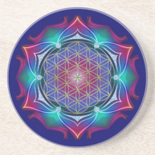 BLUME DES LEBENS / Flower of Life - Mandala IV Untersetzer