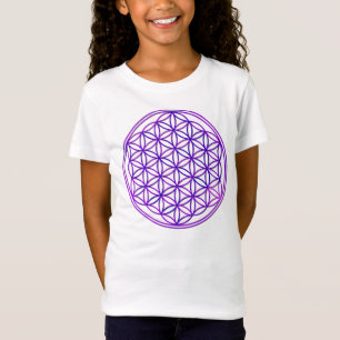 Blume des Lebens / Flower Of Life pink blue T-Shirt