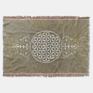 Blume des Lebens / Flower of Life - vintage II Decke