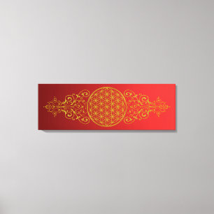 Blume des Lebens / Flower of Life - vintage XI Leinwanddruck