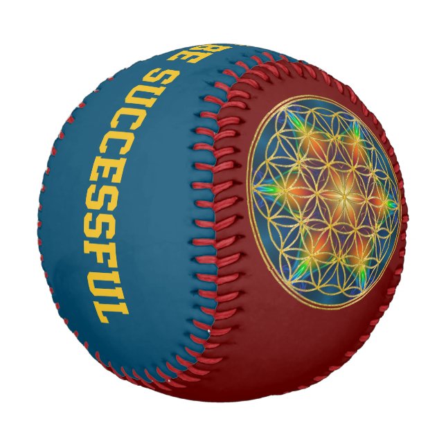 BLUME DES LEBENS - Fraktal Blossom 1 Baseball (Schrägansicht)