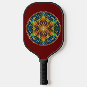 BLUME DES LEBENS - Fraktal Blossom 1 Pickleball Schläger