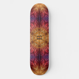 Blume des Lebens / Fraktal Personalisiert spiritue Skateboard