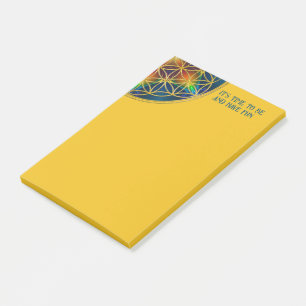 BLUME DES LEBENS - Fraktale Blüte 1 Post-it Klebezettel