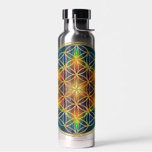 BLUME DES LEBENS - Fraktale Blüte 1 Trinkflasche