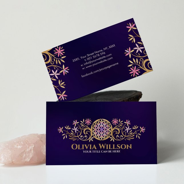 Blume des Lebens - Geblüht Einrichtung Visitenkarte (Von Creator hochgeladen)