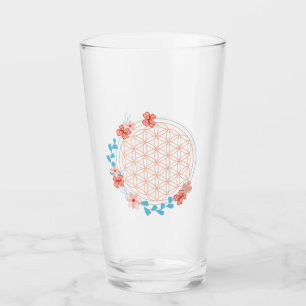 Blume des Lebens Glas