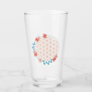 Blume des Lebens Glas