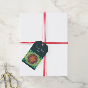 Blume des Lebens - Gold - Fraktal 2 Geschenkanhänger