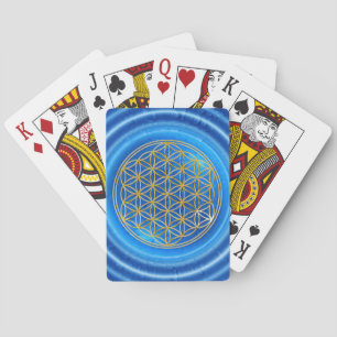 BLUME DES LEBENS - Gold / Lebensgefühl Spielkarten
