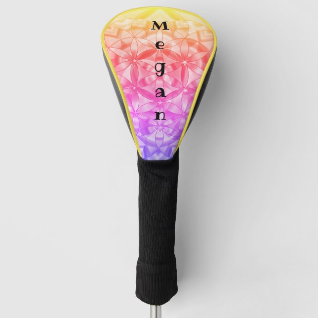 Blume des Lebens~ Golf Head Cover Golf Headcover (Vorderseite)