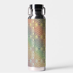 BLUME DES LEBENS - Grunge-Muster 1 Trinkflasche